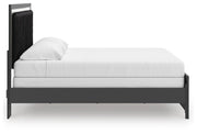 Zuraleus Black King Upholstered Panel Bed - PCB3380B12