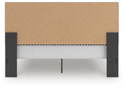 Zuraleus Black King Upholstered Panel Platform Bed - PCB3380B10