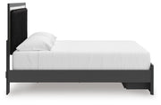 Zuraleus Black King Upholstered Panel Platform Storage Bed - PCB3380B11