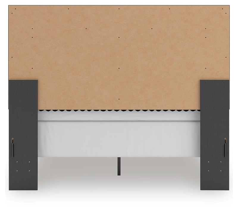 Zuraleus Black Queen Upholstered Panel Bed - PCB3380B6