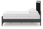 Zuraleus Black Queen Upholstered Panel Bed - PCB3380B6
