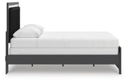 Zuraleus Black Queen Upholstered Panel Bed - PCB3380B6