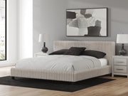 Zuraleus California King Upholstered Bed, Dresser and Mirror in White - PKG022855