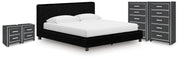 Zuraleus King Upholstered Bed, 2 Chests and 2 Nightstands - PCB3380B24