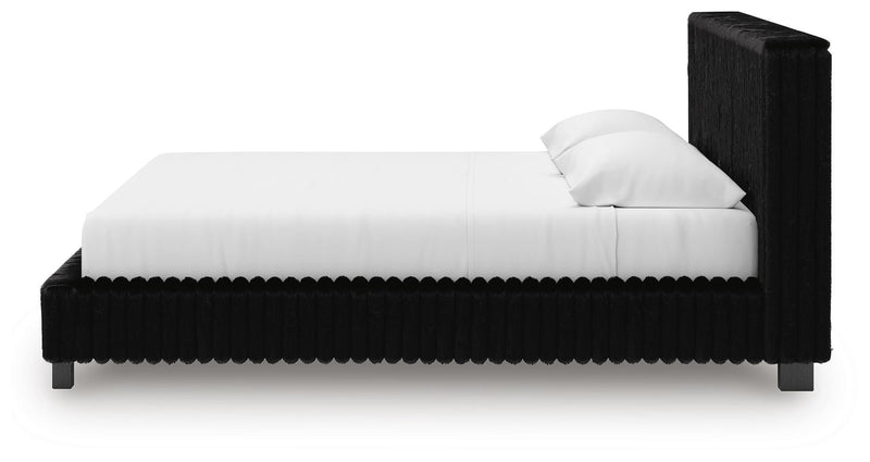 Zuraleus King Upholstered Bed, Dresser, Mirror and 2 Nightstands - PCB3380B23
