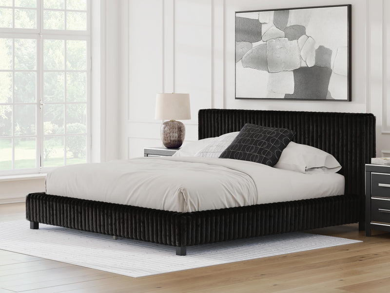 Zuraleus King Upholstered Bed, Dresser, Mirror and 2 Nightstands - PCB3380B23