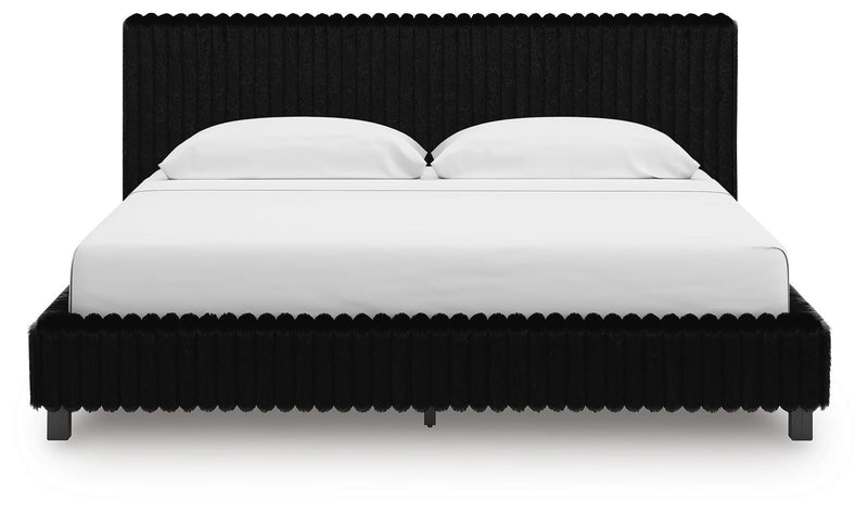 Zuraleus King Upholstered Bed, Dresser, Mirror and 2 Nightstands - PCB3380B23