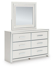 Zuraleus King Upholstered Panel Bed, Dresser, Mirror and Nightstand - PCB3381B17