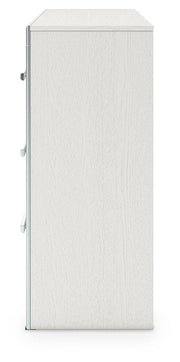 Zuraleus King Upholstered Panel Platform Storage Bed and Dresser in White - PKG022829