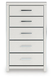 Zuraleus King Upholstered Panel Platform Storage Bed, Chest and  Nightstand in White - PKG022825