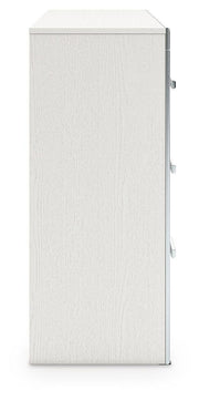 Zuraleus King Upholstered Panel Platform Storage Bed, Dresser and Chest in White - PKG022824