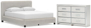 Zuraleus Queen Upholstered Bed and Dresser in White - PKG022845