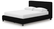 Zuraleus Queen Upholstered Bed, Dresser and Mirror - PCB3380B9