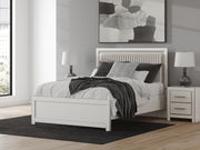 Zuraleus Queen Upholstered Panel Bed, Dresser and Mirror - PCB3381B7