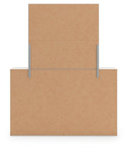 Zuraleus Queen Upholstered Panel Bed, Dresser and Mirror - PCB3381B7