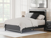 Zuraleus Queen Upholstered Panel Platform Bed, Dresser and Mirror - PCB3380B3