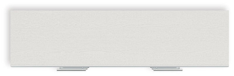 Zuraleus Queen Upholstered Panel Platform Storage Bed and Dresser in White - PKG022805