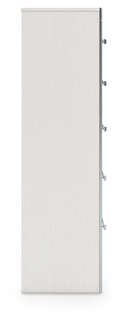 Zuraleus Queen Upholstered Panel Platform Storage Bed, Chest and  Nightstand in White - PKG022801