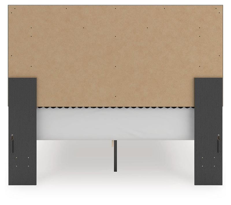 Zuraleus Queen Upholstered Panel Platform Storage Bed, Dresser and Mirror - PCB3380B5