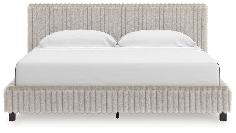 Zuraleus White California King Upholstered Bed - PCB3381B14