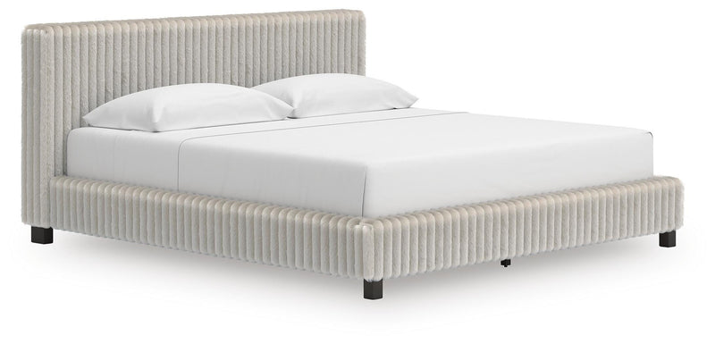 Zuraleus White California King Upholstered Bed - PCB3381B14