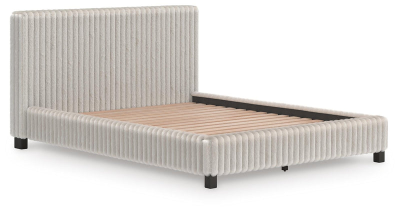 Zuraleus White California King Upholstered Bed - PCB3381B14