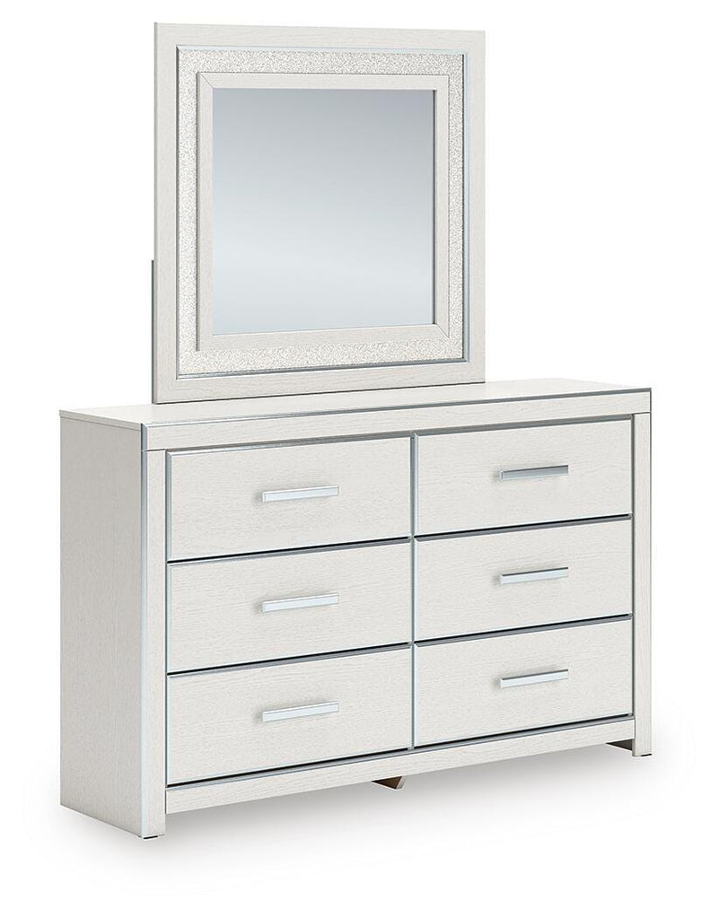 Zuraleus White Dresser and Mirror - PCB3381B1