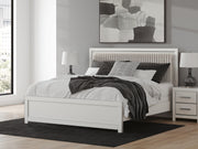 Zuraleus White King Upholstered Panel Bed - PCB3381B10