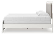 Zuraleus White King Upholstered Panel Bed - PCB3381B10