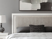 Zuraleus White King Upholstered Panel Bed - PCB3381B10