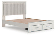 Zuraleus White Queen Storage Bed, Dresser, Mirror and Nightstand - PCB3381B15