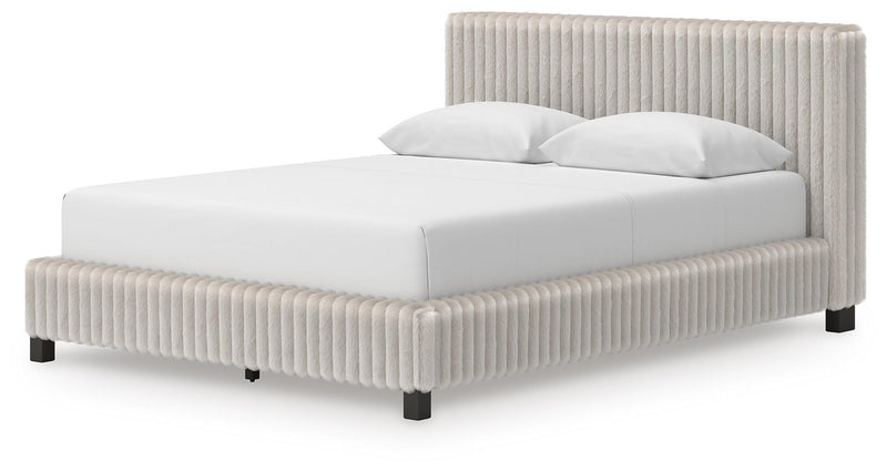 Zuraleus White Queen Upholstered Bed - PCB3381B11