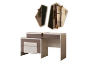 Zurich Bedroom (Bed With Headboard & Dresser With Mirror & Bench & Ottoman & 2 Nightstand & Wardrobe) - King - 120-ZUR-KB-SET-1