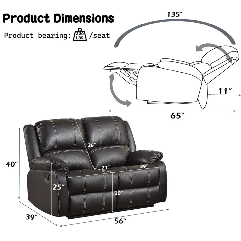 Zuriel Motion Loveseat - LV52286