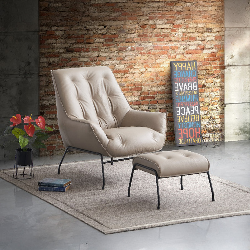 Zusa Accent Chair & Ottoman - AC02381
