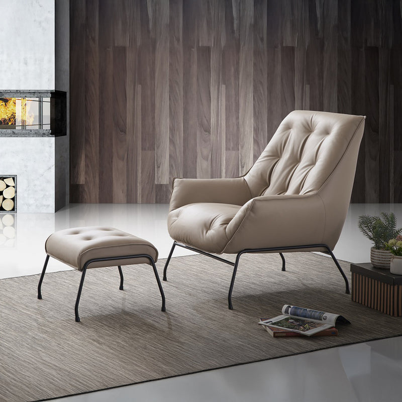 Zusa Accent Chair & Ottoman - AC02381