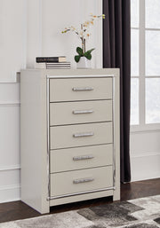 Zyniden Silver Chest of Drawers from Ashley - Luna Furniture