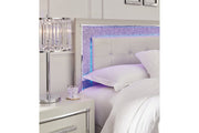 Zyniden Silver King Upholstered Panel Bed - Gate FurnitureKing Bed