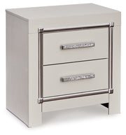 Zyniden Silver Nightstand from Ashley - Luna Furniture