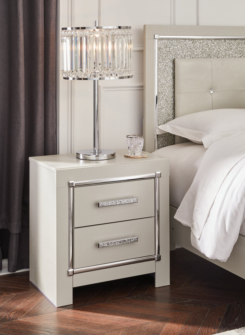 Zyniden Silver Nightstand from Ashley - Luna Furniture