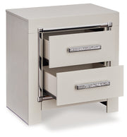 Zyniden Silver Nightstand from Ashley - Luna Furniture