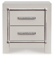 Zyniden Silver Nightstand from Ashley - Luna Furniture