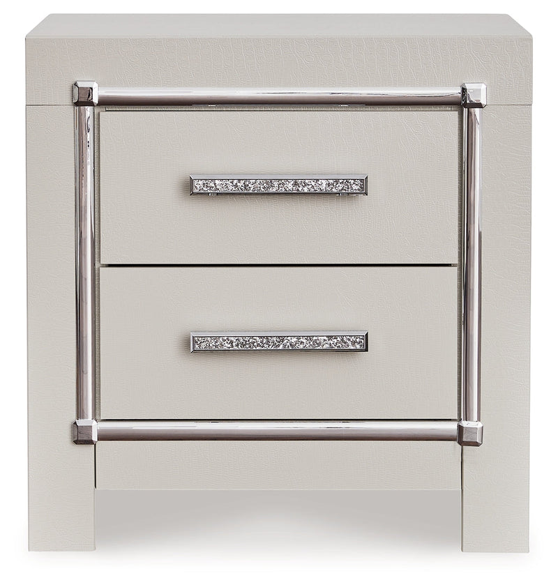 Zyniden Silver Nightstand from Ashley - Luna Furniture