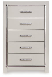 Zyniden Silver Upholstered Panel Bedroom Set - Gate FurnitureBedroom Set