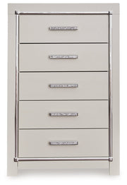 Zyniden Silver Upholstered Panel Bedroom Set - Gate FurnitureBedroom Set