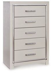 Zyniden Silver Upholstered Panel Bedroom Set - Gate FurnitureBedroom Set