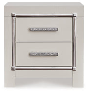 Zyniden Silver Upholstered Panel Bedroom Set - Gate FurnitureBedroom Set