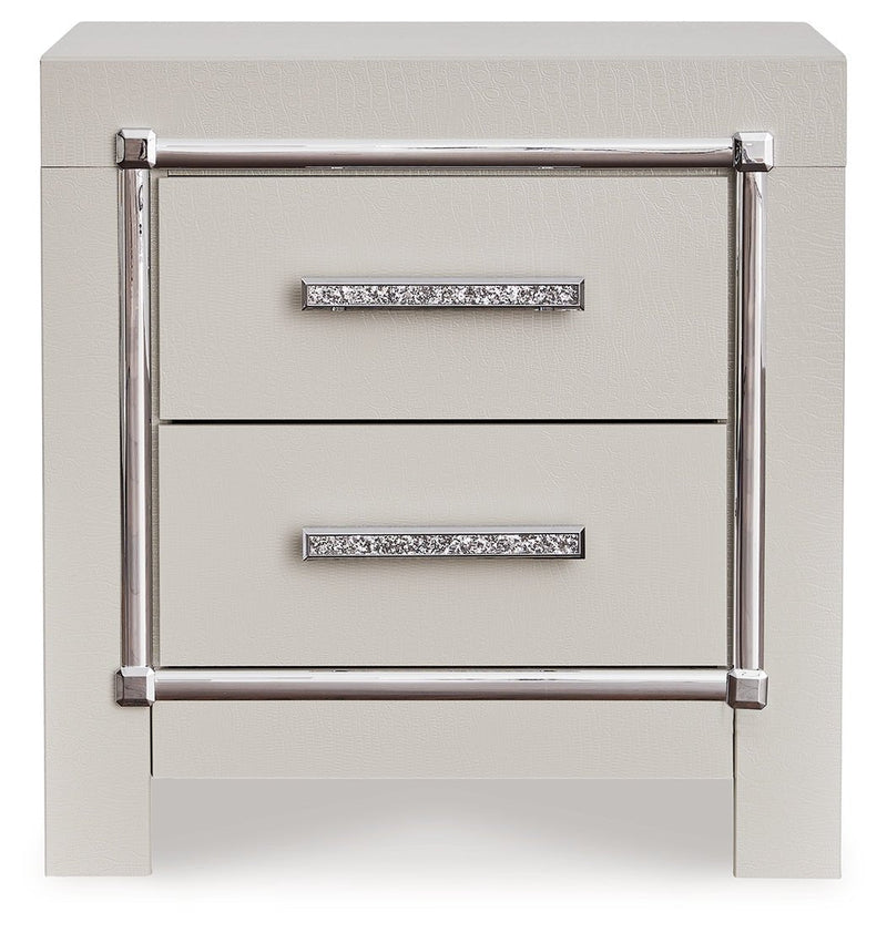 Zyniden Silver Upholstered Panel Bedroom Set - Gate FurnitureBedroom Set