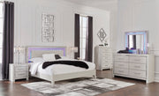 Zyniden Silver Upholstered Panel Bedroom Set - Gate FurnitureBedroom Set