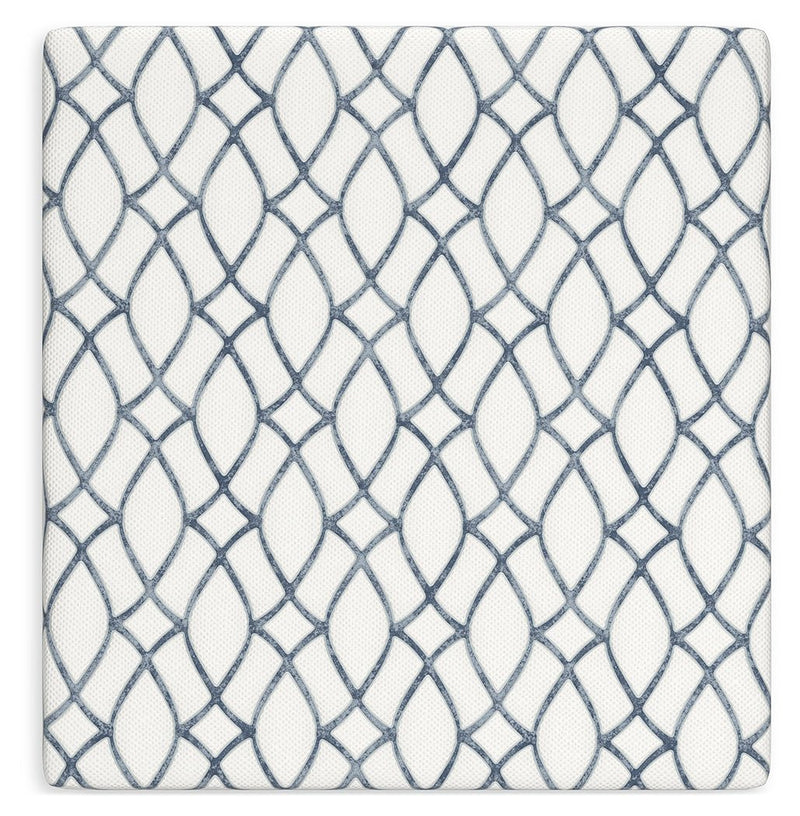 10 Inch Chime Elite 2.0 White/Blue King Mattress - M42541